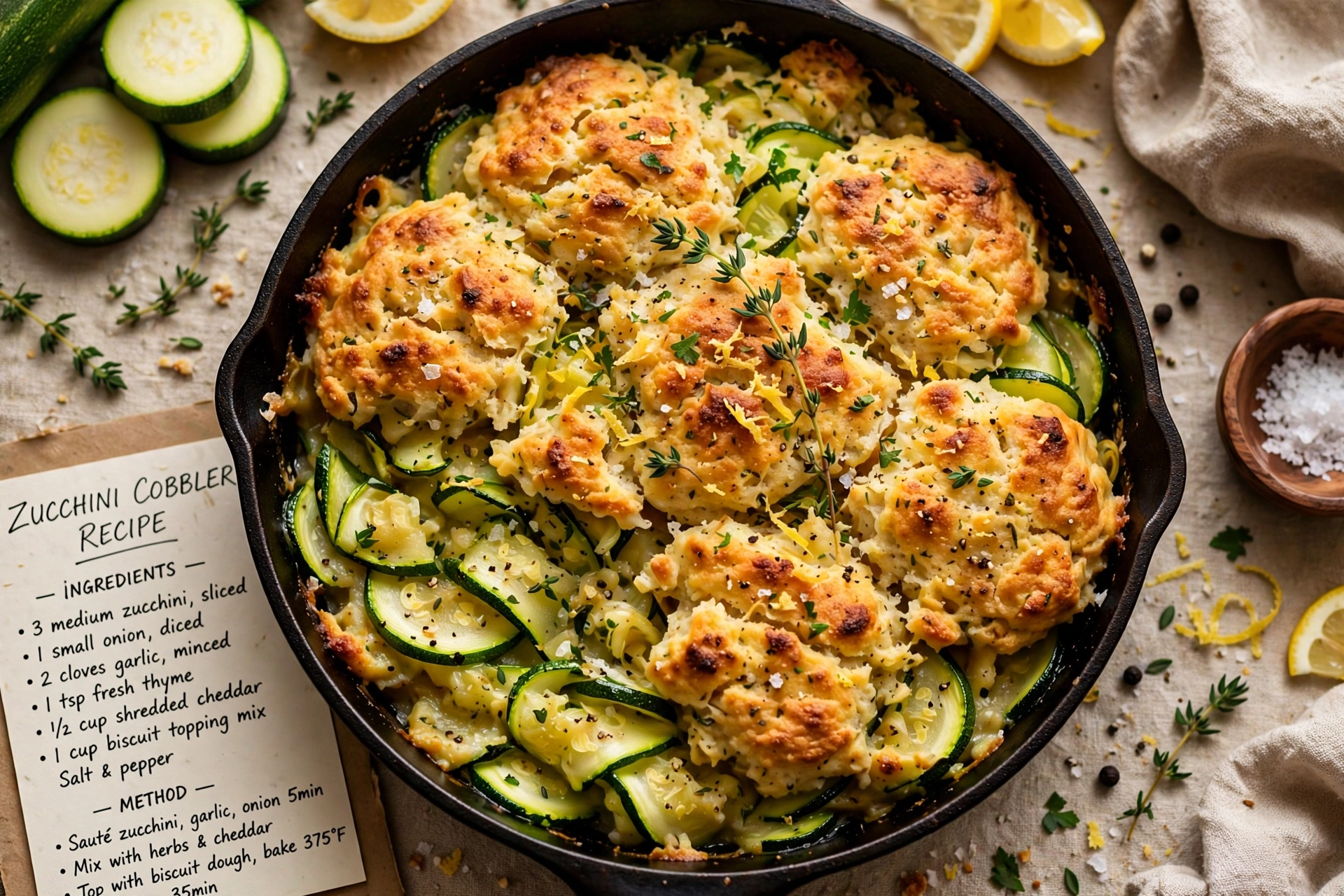 Zucchini Cobbler Recipe (Tastes Just Like Apple Crisp!)